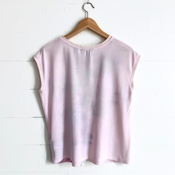 Pink Floral Blouse Sleeveless Ted Baker Small Tank - Picture 5 of 8